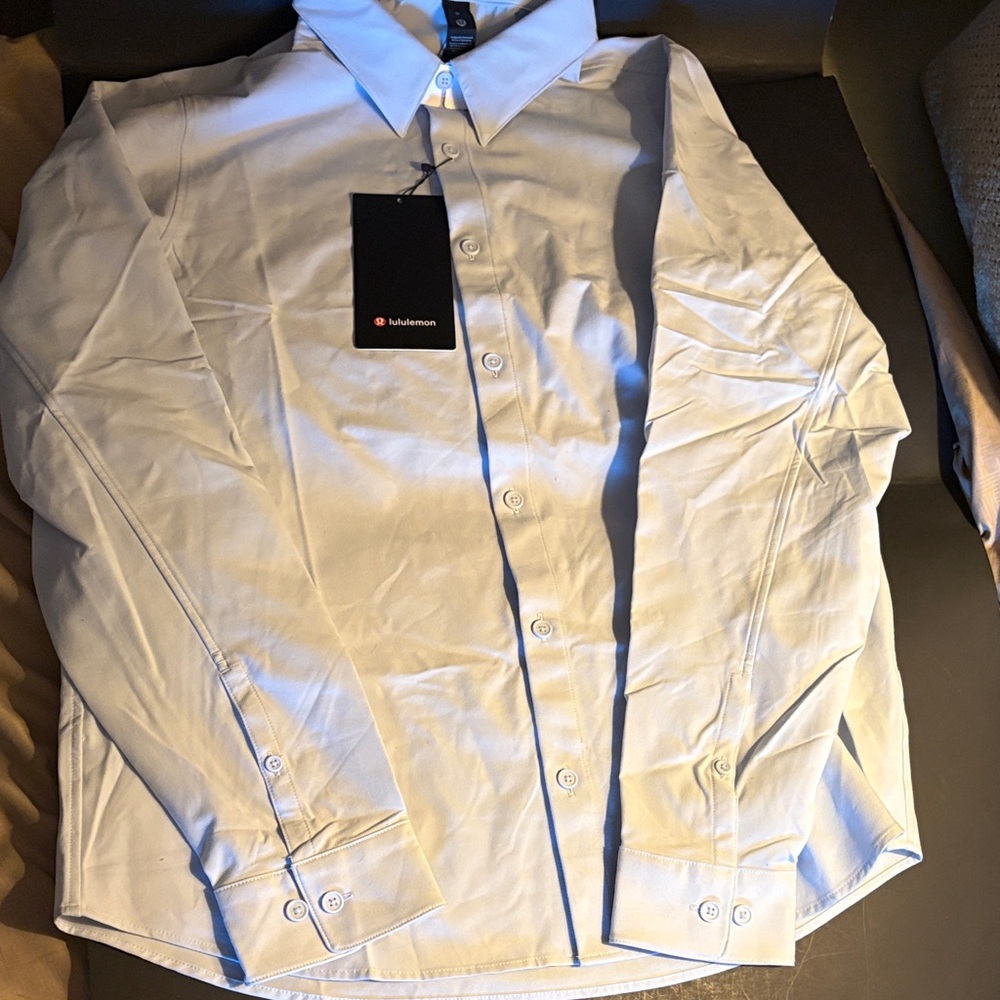 Lululemon Athletica White Women's Dress Shirt